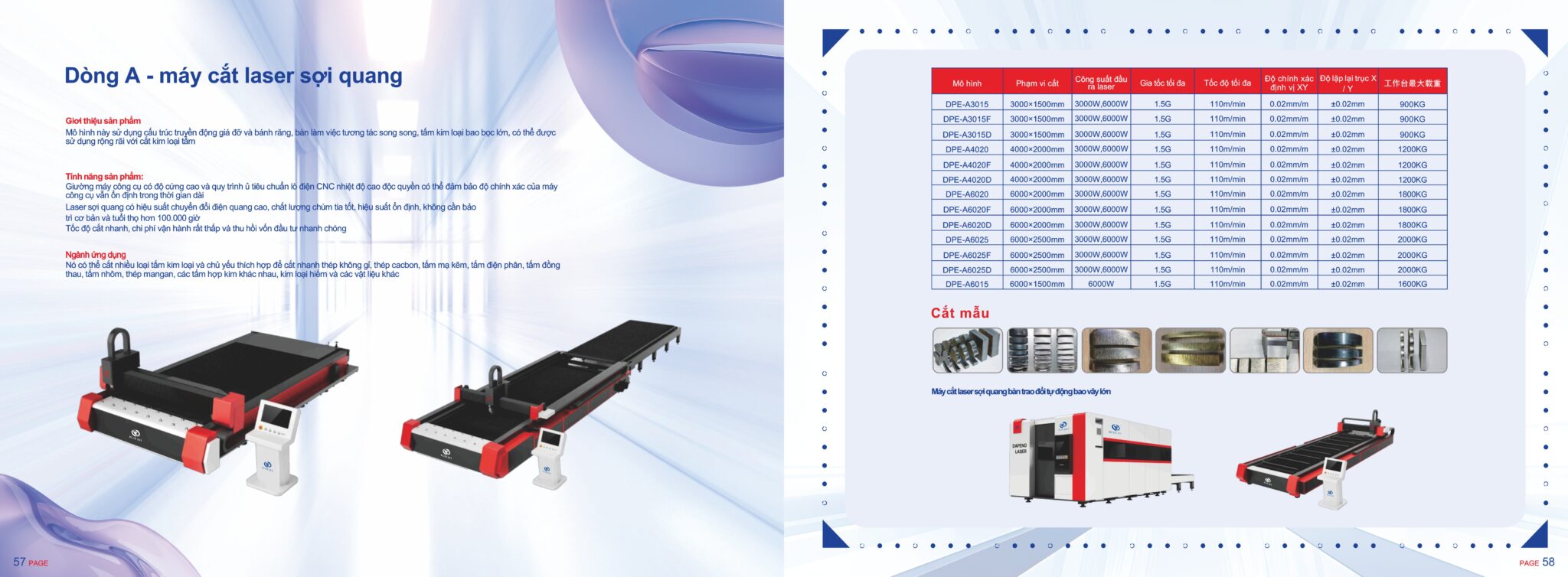 Dòng ngoại thương FL - Máy cắt laser sợi quang