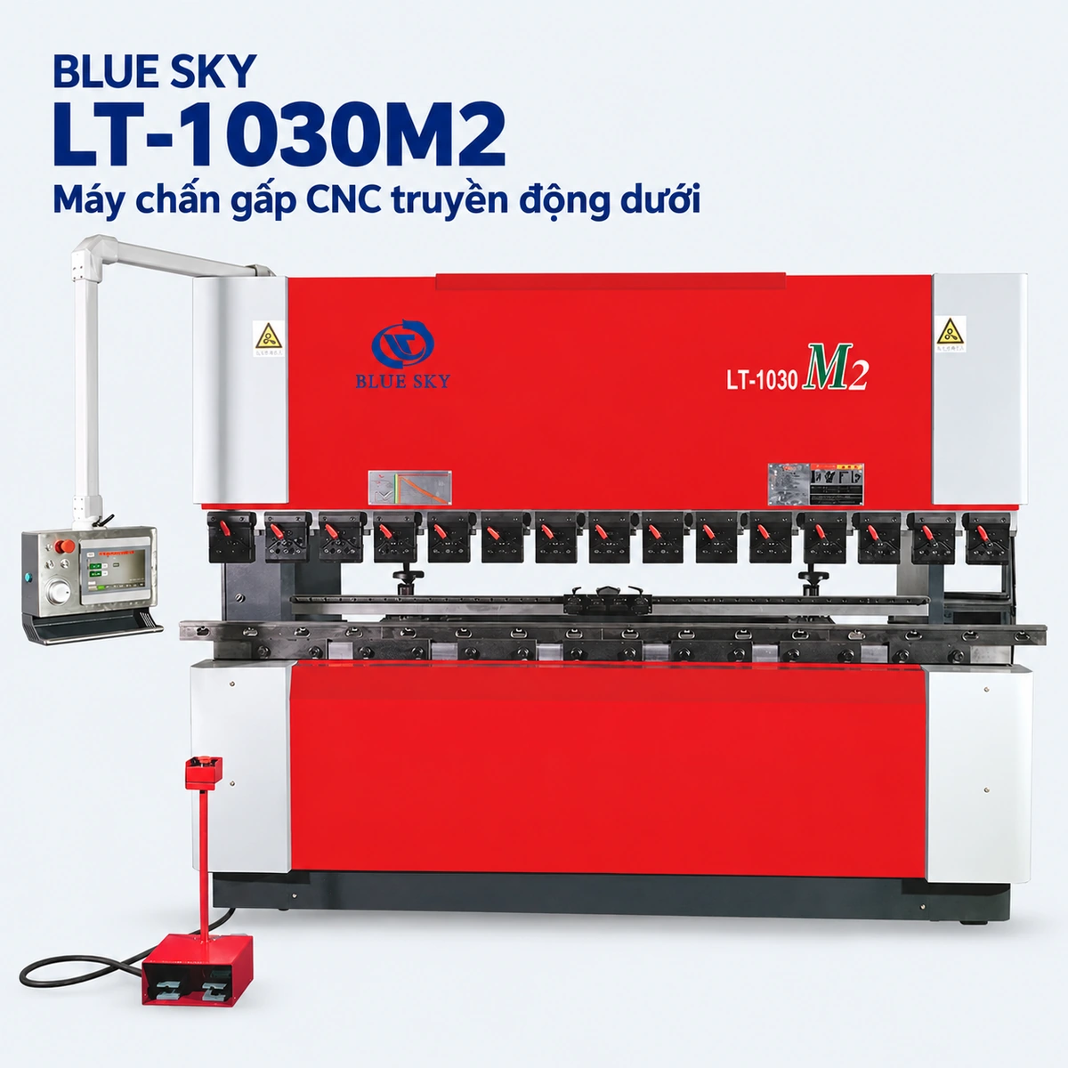 Máy chấn CNC truyền động dưới LT-1030M2 – 1.000 kN / 3.200 mm