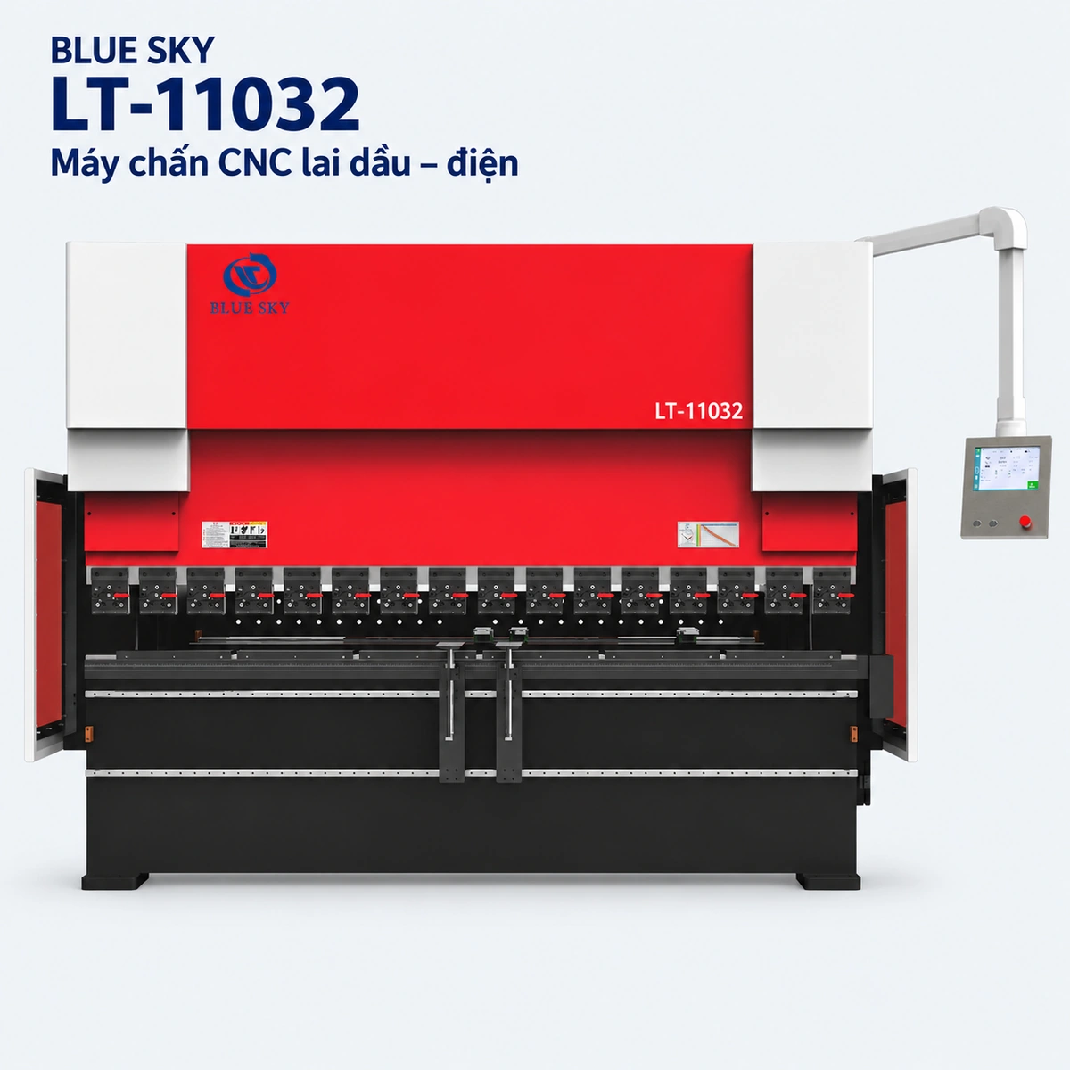 Máy chấn CNC hybrid LT-11032 – 1.100 kN / bàn 3.200 mm