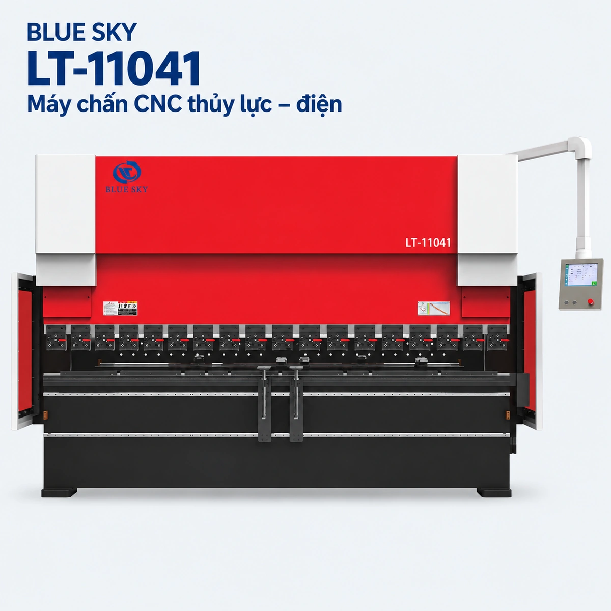 Máy chấn CNC điện–thủy lực LT-11041 – 1.100 kN / bàn 4.100 mm