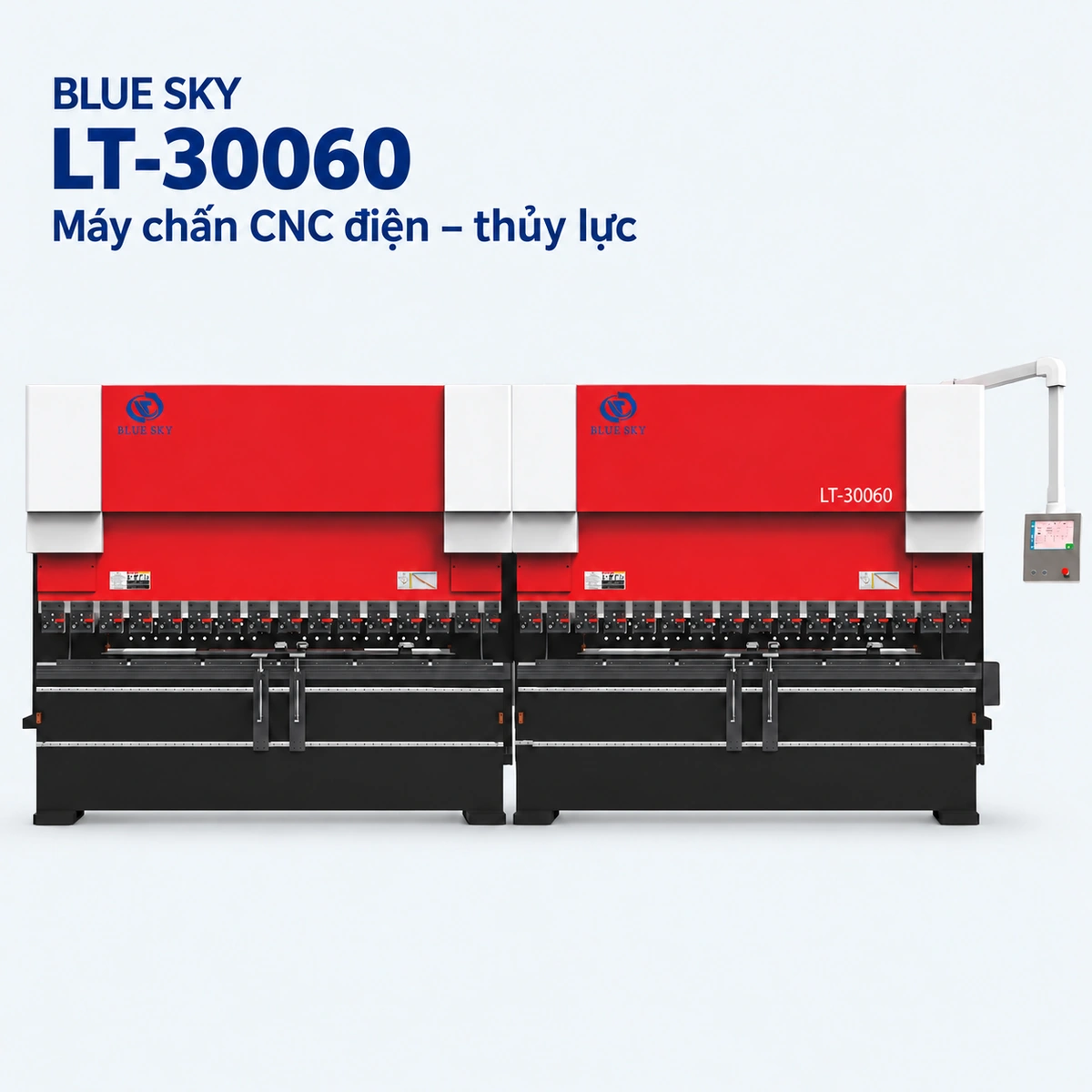 Máy chấn CNC điện–thủy lực Blue Sky – Dòng LT · Điện–thủy lực