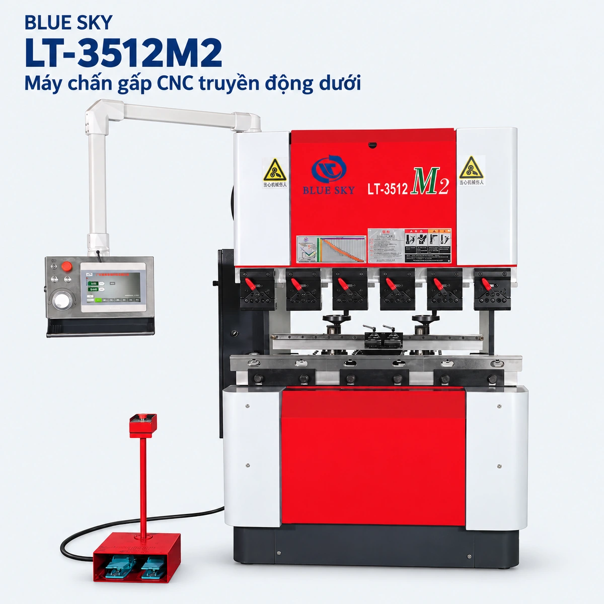 Máy chấn CNC truyền động dưới LT-3512M2 – 350 kN / 1.250 mm